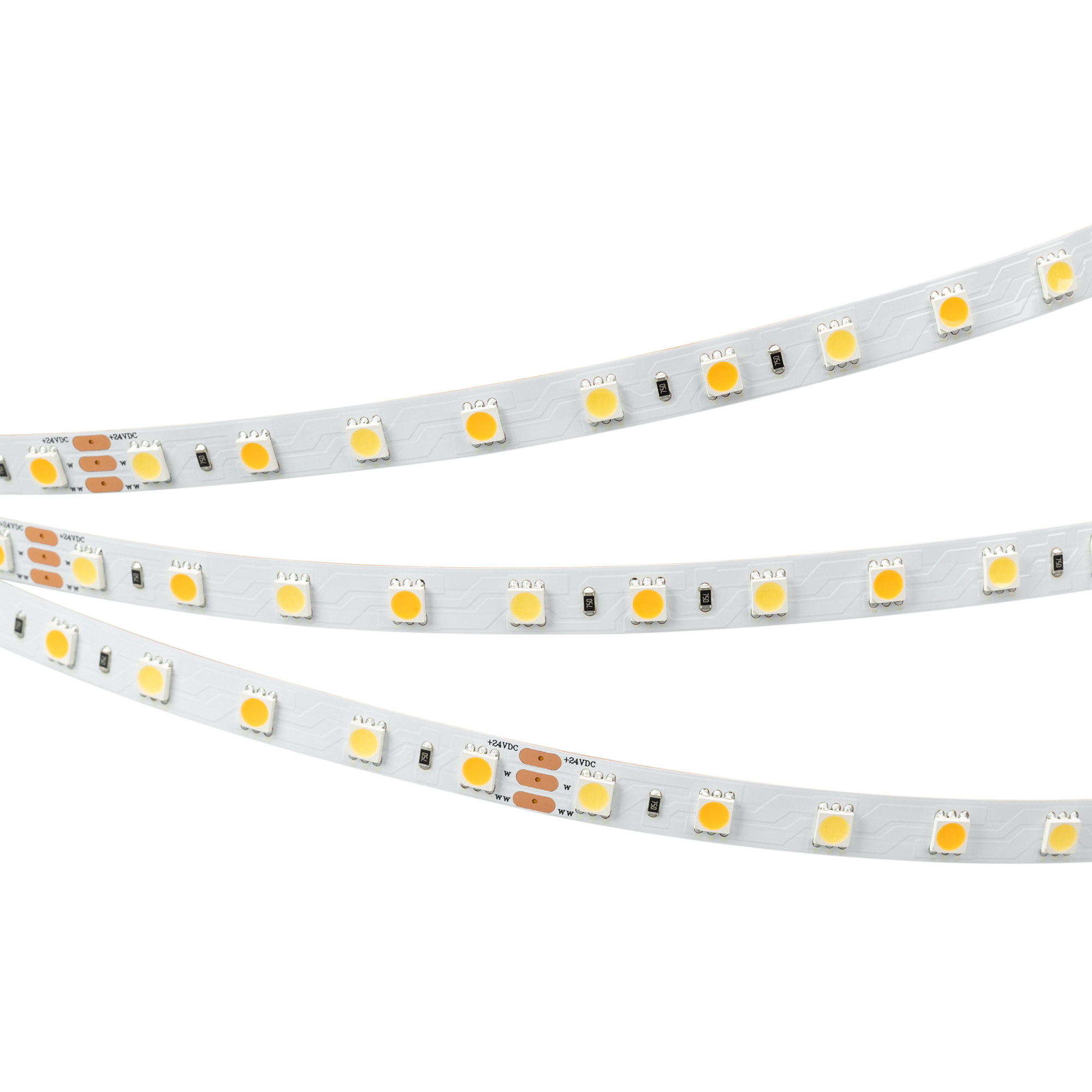 Светодиодная лента RT 6-5000 24V White-MIX 2x (5060, 60 LED/m, LUX) (Arlight, Изменяемая ЦТ)