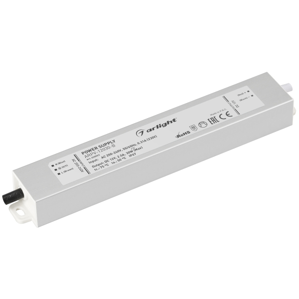 Блок питания ARPV-12030-B (12V, 2.5A, 30W) (Arlight, IP67 Металл, 3 года)