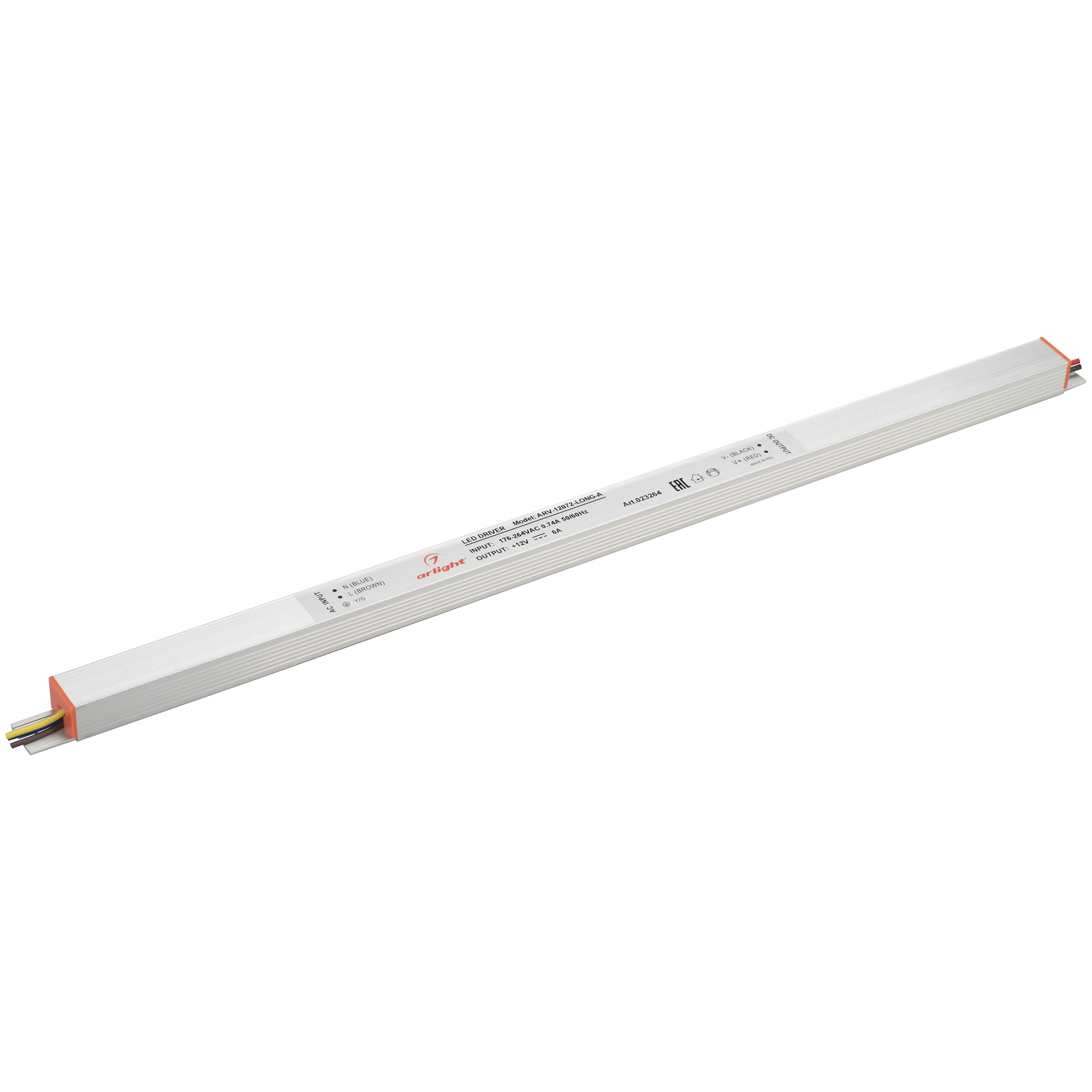 Блок питания ARV-12072-LONG-A (12V, 6A, 72W) (Arlight, IP20 Металл, 2 года)