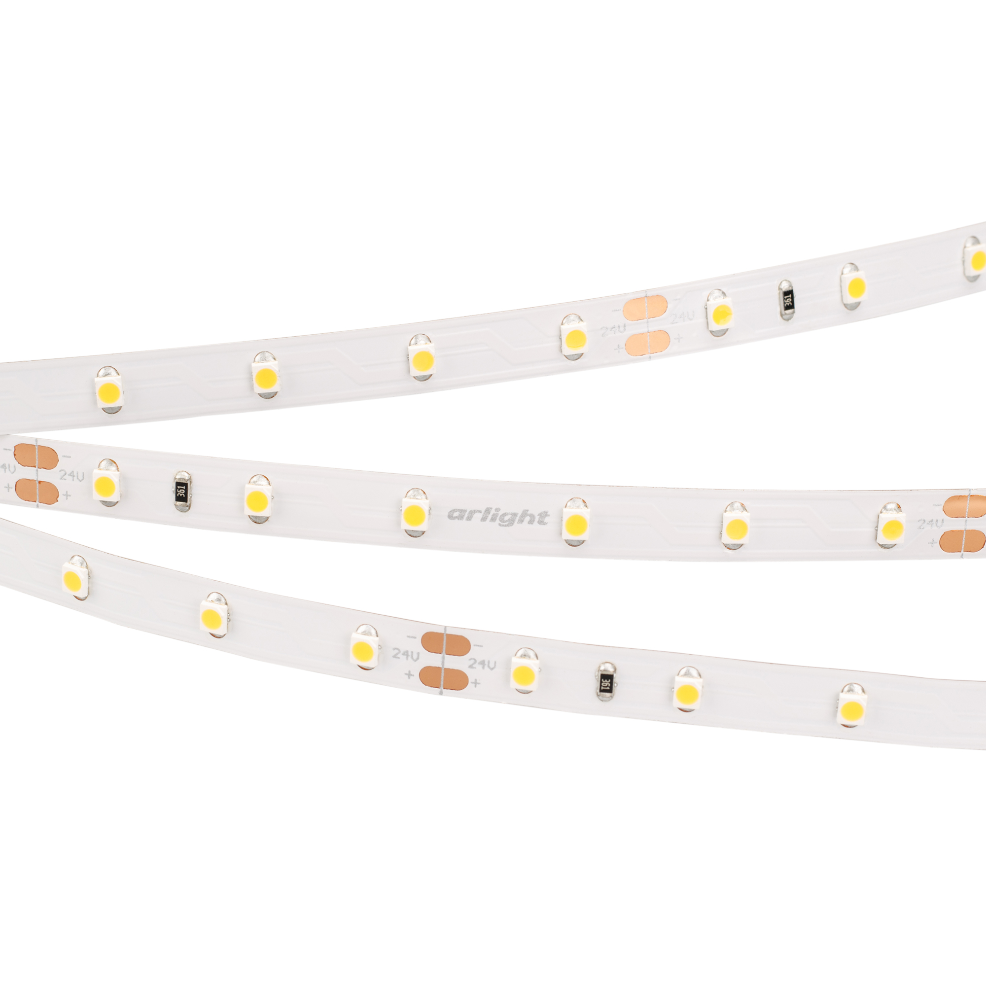 Светодиодная лента RT 2-5000 24V White6000 (3528, 300 LED, LUX)