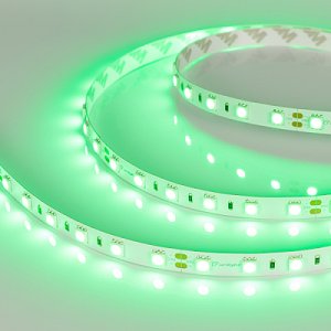 Светодиодная лента RT-B60-10mm 24V Green (14.4 W/m, IP20, 5060, 5m) (Arlight, Открытый)