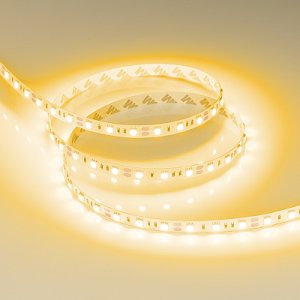 Светодиодная лента RT-B60-10mm 12V Yellow (14.4 W/m, IP20, 5060, 5m) (Arlight, Открытый)