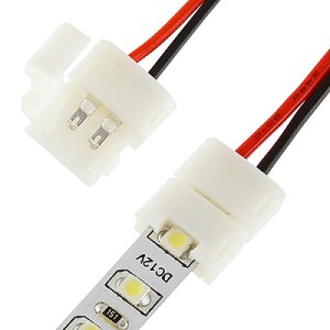 Коннектор с проводом для ленты 3528 шириной 8мм IP20