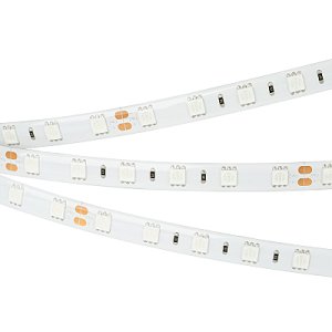 Светодиодная лента RTW 2-5000SE 24V Red 2x (5060, 300 LED, LUX) (Arlight, 14.4 Вт/м, IP65)