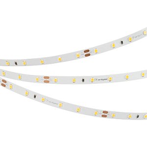 Светодиодная лента RT-A60-8mm 24V Warm3000 (4.8 W/m, IP20, 2835, 50m) (Arlight, 4.8 Вт/м, IP20)