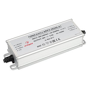 Блок питания ARPV-36200-A1 (36V, 5.55A, 200W) (Arlight, IP67 Металл, 3 года)