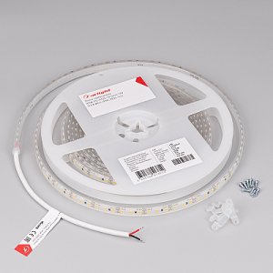 Светодиодная лента герметичная RTW-PU-A120-10.5mm 12V Warm3000 (16.8 W/m, IP68, Wire 2m, 5m) (Arlight, -)