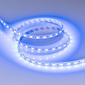 Светодиодная лента RT-B60-10mm 12V Blue (14.4 W/m, IP20, 5m) (Arlight, Открытый)