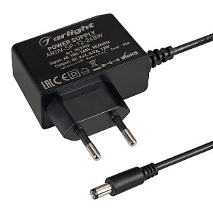 Блок питания ARDV-SP-12-24BW (24V, 0.5A, 12W) (Arlight, Адаптер, 5 лет)