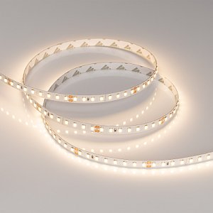 Светодиодная лента RT-A128-8mm 24V Warm3000 (10 W/m, IP20, 5m) (Arlight, высок.эфф.150 лм/Вт)