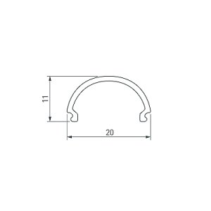 Экран SL-LINE-2011-2000 Round OPAL (Arlight, Пластик)