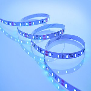 Светодиодная лента 2835 60 шт/м, 4.8Вт, 12В, IP20, синяя