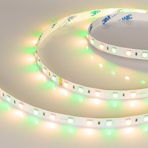 Светодиодная лента RT-B60-10mm 24V RGBW-Warm (14.4 W/m, IP20, 5m) (Arlight, Открытый)